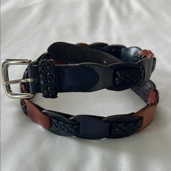 Italian Leather Multicolor Belt - Picture 1 of 8